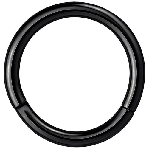 Hinged Segment Ring - musta lävistysrengas