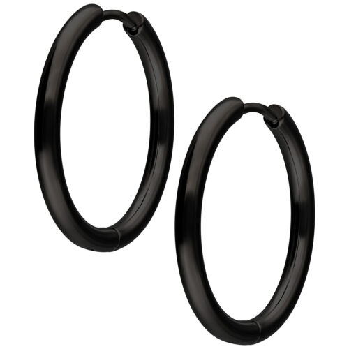 Little Hoops 20 MM - Musta metalli