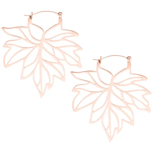 Autumn Leaf Hoops