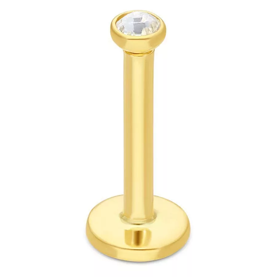 18k Gold Jewelled Labret