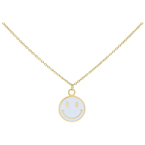 Little White Smiley Necklace