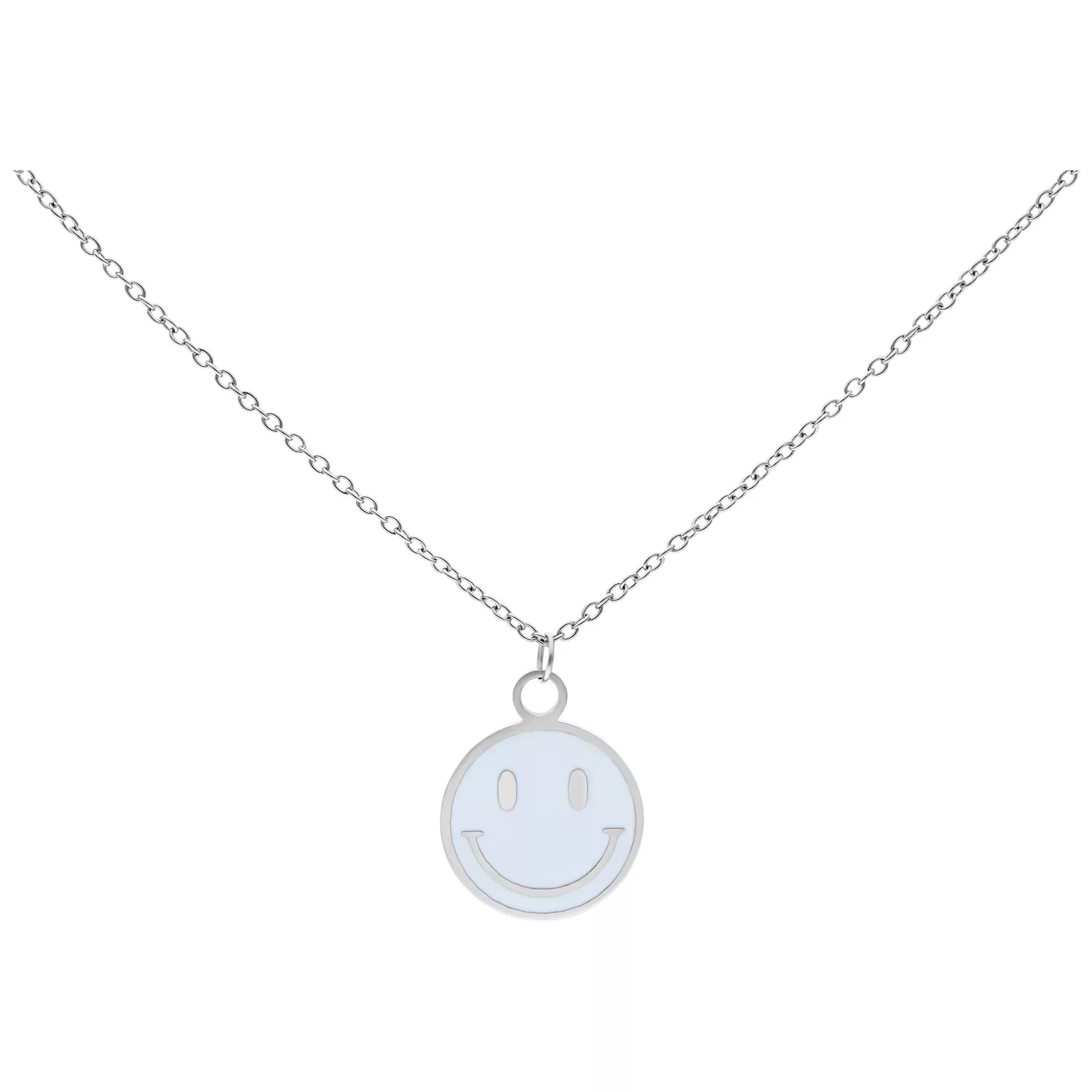 Little White Smiley Necklace