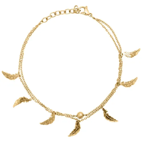 Feathers Multilayer Ankle Chain