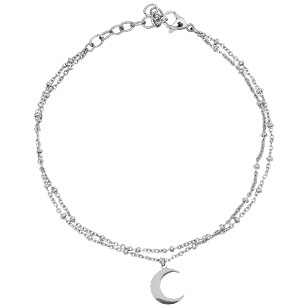 Moon Multilayer Ankle Chain