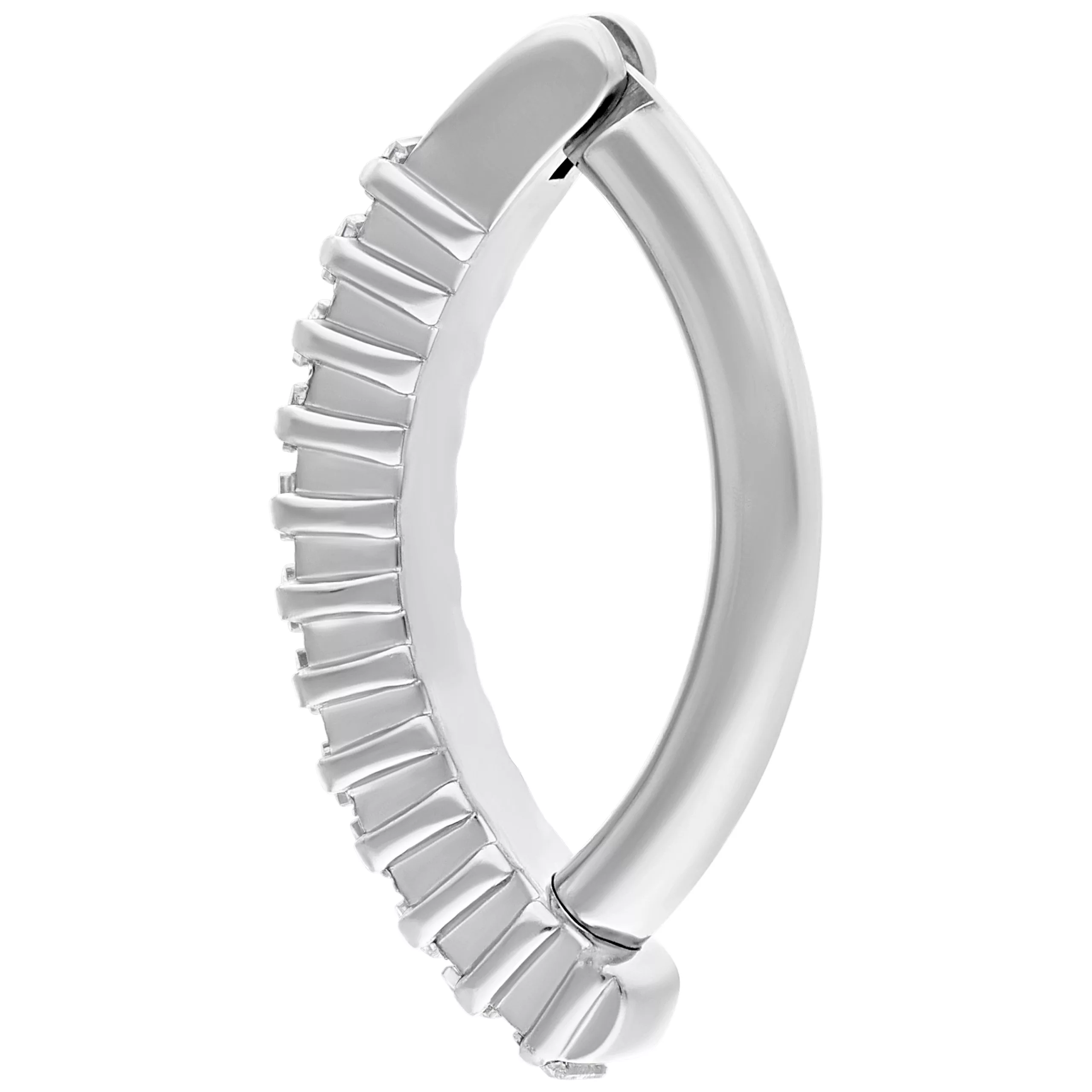 Square Crystal Belly Arch Clicker Square Crystal Belly Arch Clicker