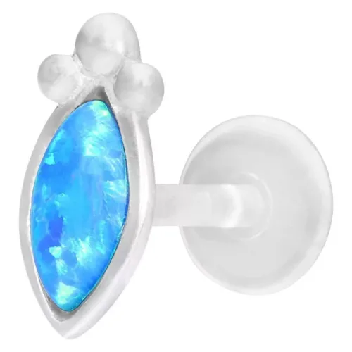 Blue Bindi Opal Push-Fit Labret