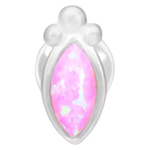 Pink Bindi Opal Push-Fit Labret