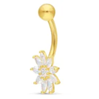 18k Crystal Flower Bananabell