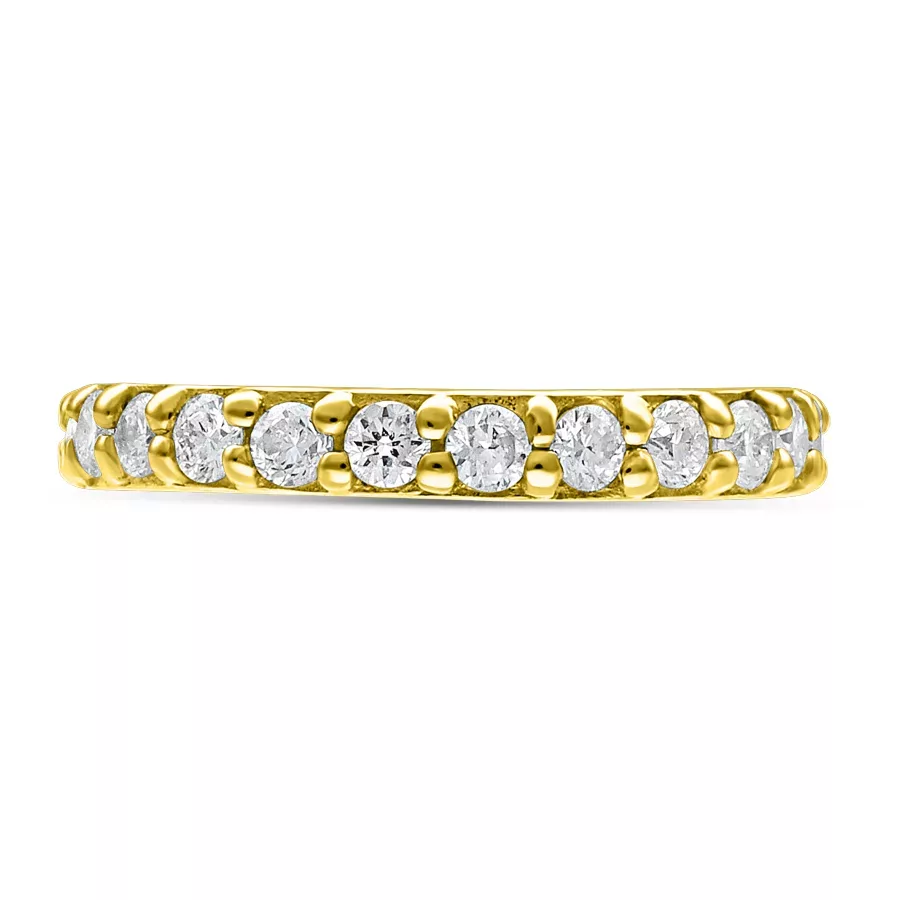 14k Hinged Row of Diamonds Ring