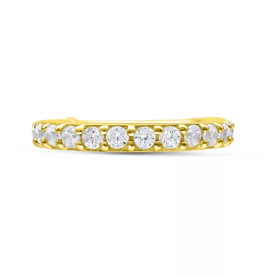 14k Hinged Row Crystal Ring