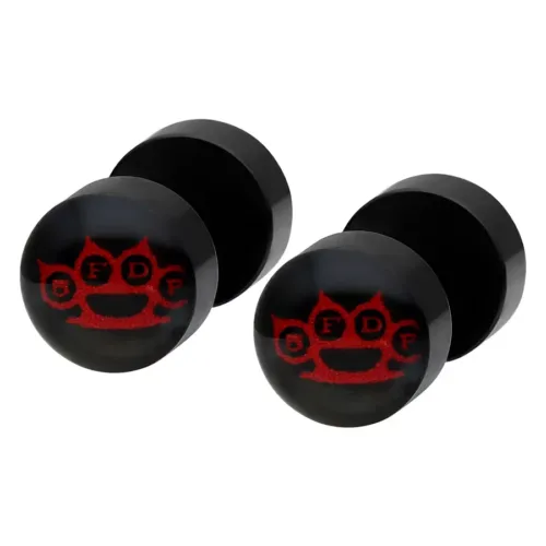 Five Finger Death Punch Knuckle Red Mini Fakeplugs