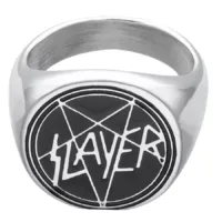 Slayer Enamel Signet Ring