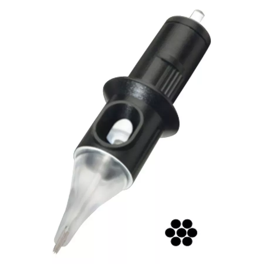 Cheyenne Bug Pin Liner Tatuointineulat 10 kpl Musta Cheyenne Bug Pin Liner -neula läpinäkyvällä kärjellä