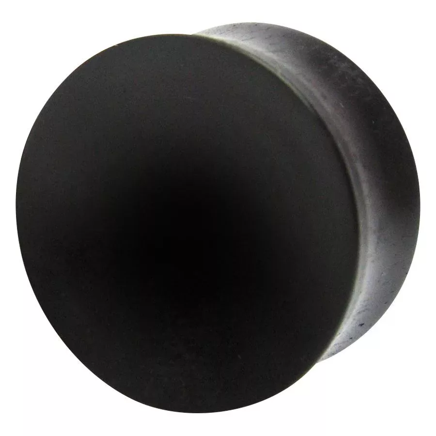 Concave Black Ebony Wood Plug