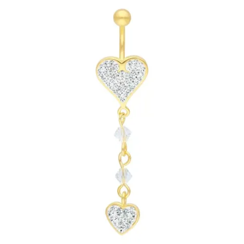 Double Heart Dangle