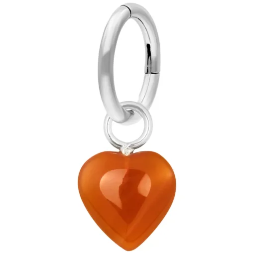 Stone Heart Belly Ring