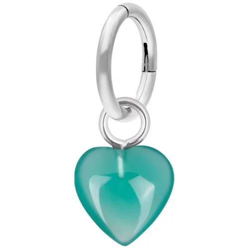 Stone Heart Belly Ring