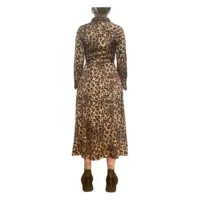 Leoparden Kleid Dunkel