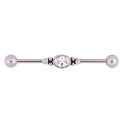 Crystal Mirror Industrial Barbell