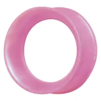 Kaos Softwear Pearl Skin Tunnel Pink 6,0mm Rosa Silikon-Tunnel von Kaos Softwear in 6,0mm Größe auf weißem Hintergrund