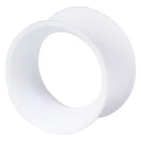 Kaos Softwear Skin Tunnel 5,0 mm Weiß Weißer Kaos Softwear Skin Tunnel aus Silikon, 5,0 mm Größe, auf weißem Hintergrund