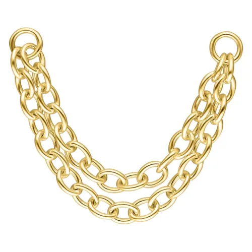 Double Basic Piercing Connection Chain