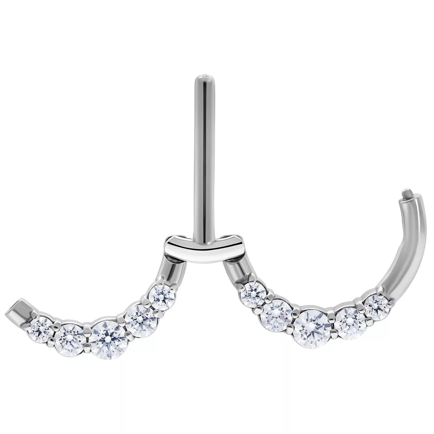 Double Crystal Hinged Nipple Clicker Double Crystal Hinged Nipple Clicker