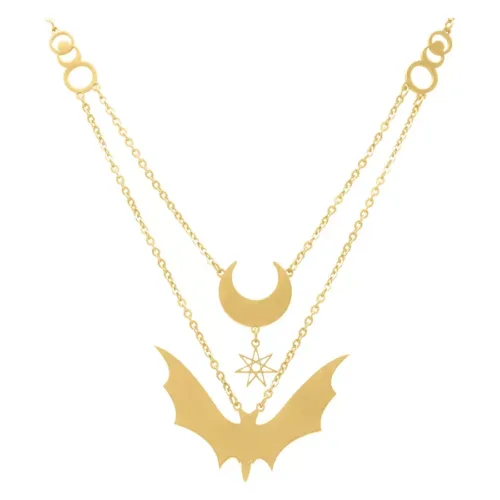 Crescent Moon Lovers Necklace