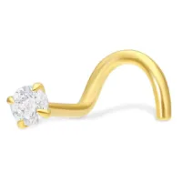 18k Crystal Stone Nosestud