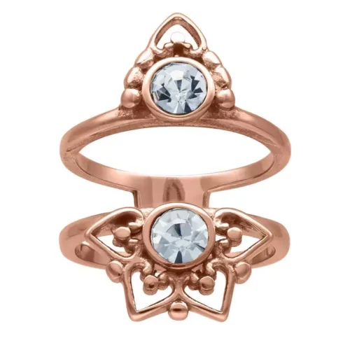 Rosé Gold Sun Tides Ring