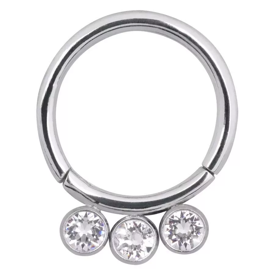 Steel Basicline® Jewelled Scharnier Segmentring Steel Basicline® Jewelled Scharnier Segmentring
