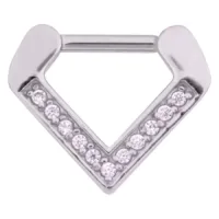 Jewelled Triangle Septum Clicker