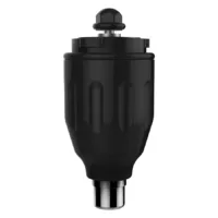 Musta Spektra Hex Drive Motorbolt Musta Spektra Motorbolt valkoisella taustalla, sylinterimäinen muoto