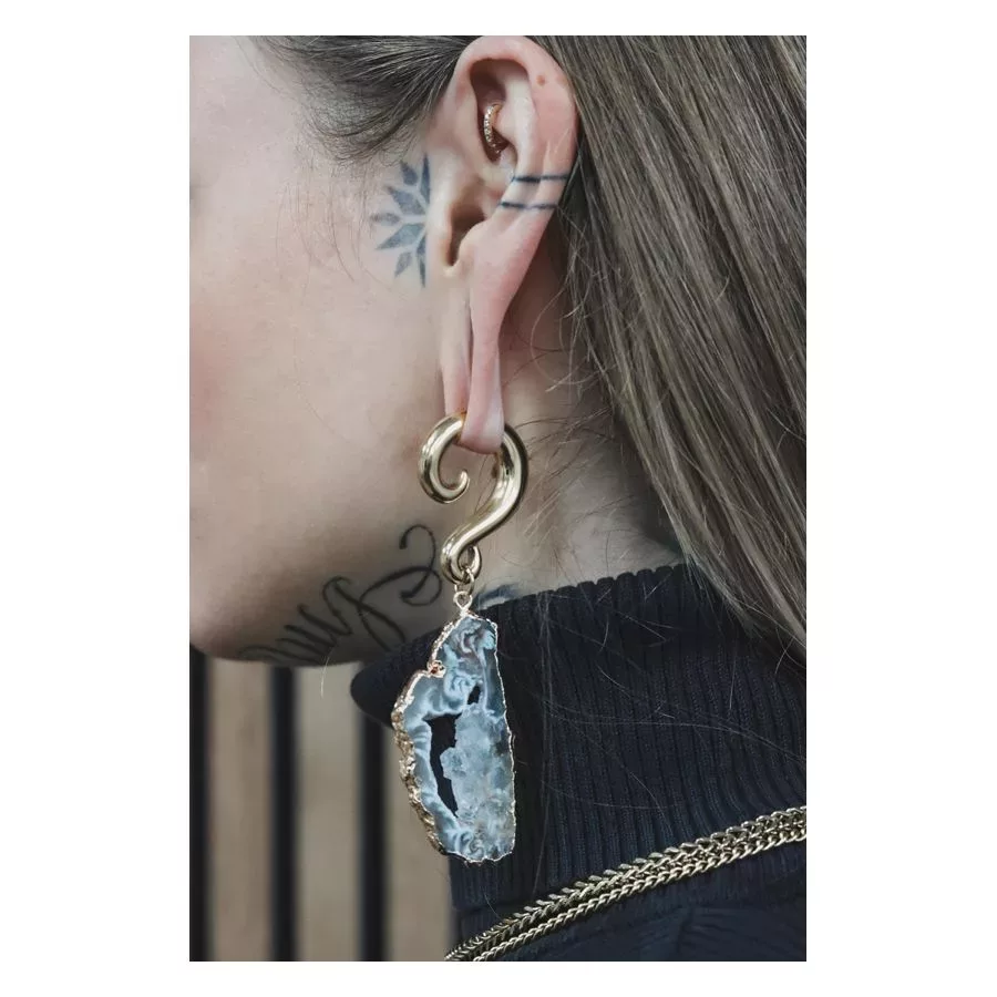 Stone Dangle Ear Weights