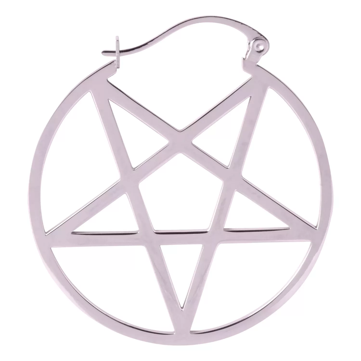 Small Pentagram Hoops Small Pentagram Hoops
