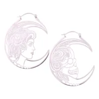 Skull Couple Hoops