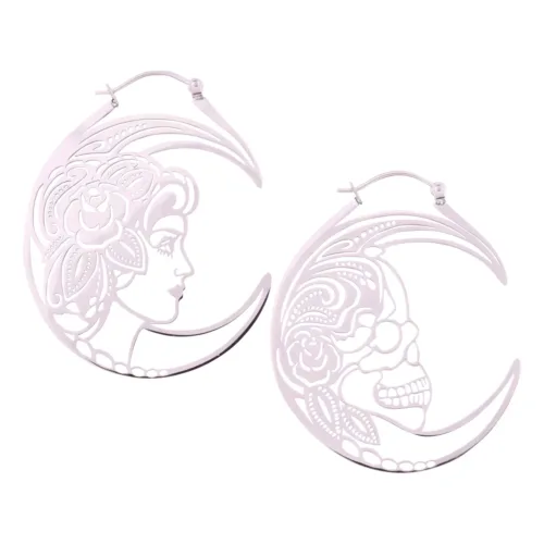 Skull Couple Hoops