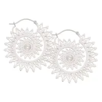 Floral Nautilus Hoops