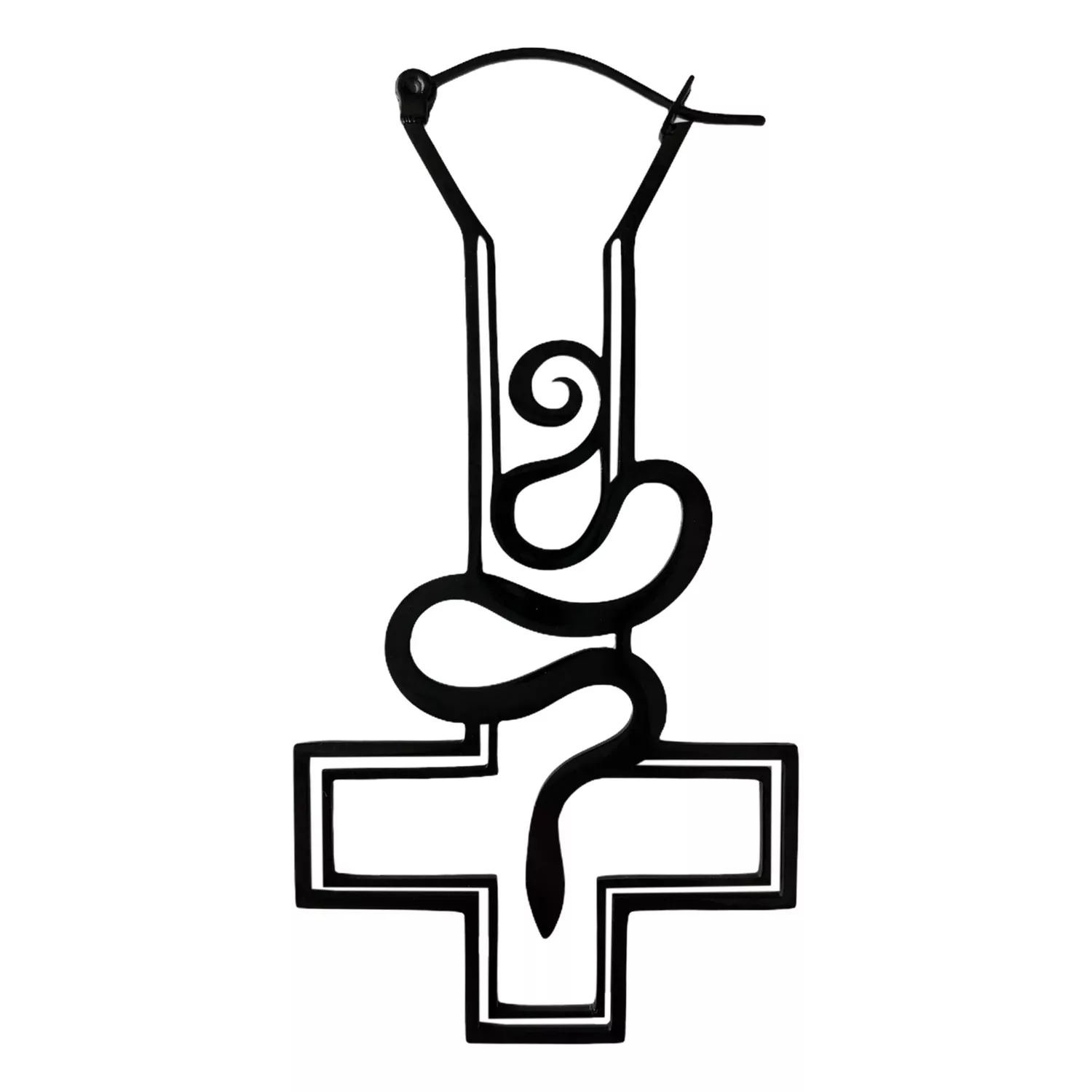 Cross Snake Sinner Hoops Cross Snake Sinner Hoops