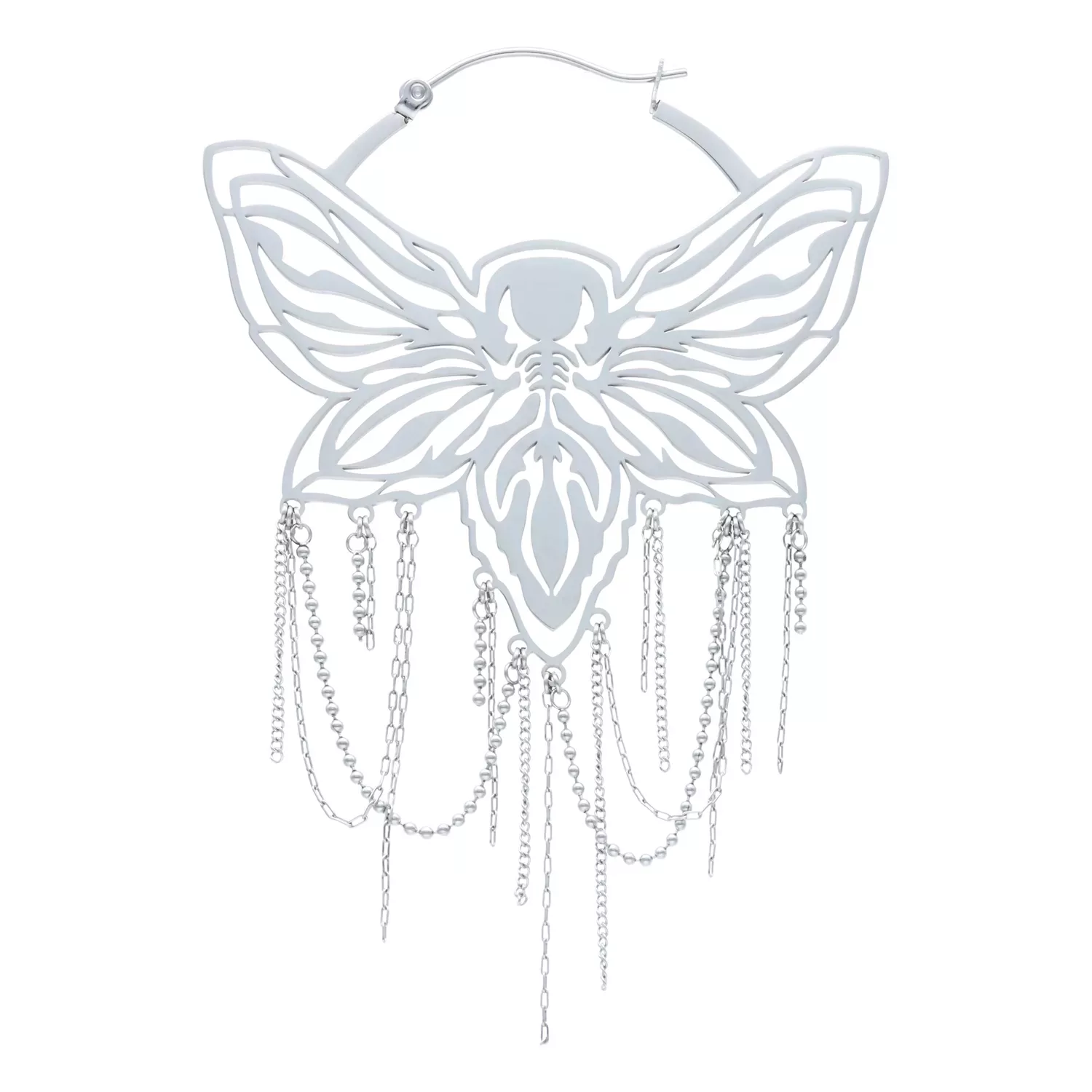Moth Chain Hoops Moth Chain Hoops