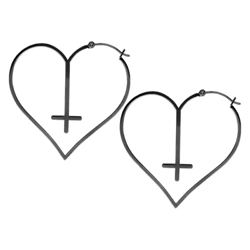 Cross Heart Hoops