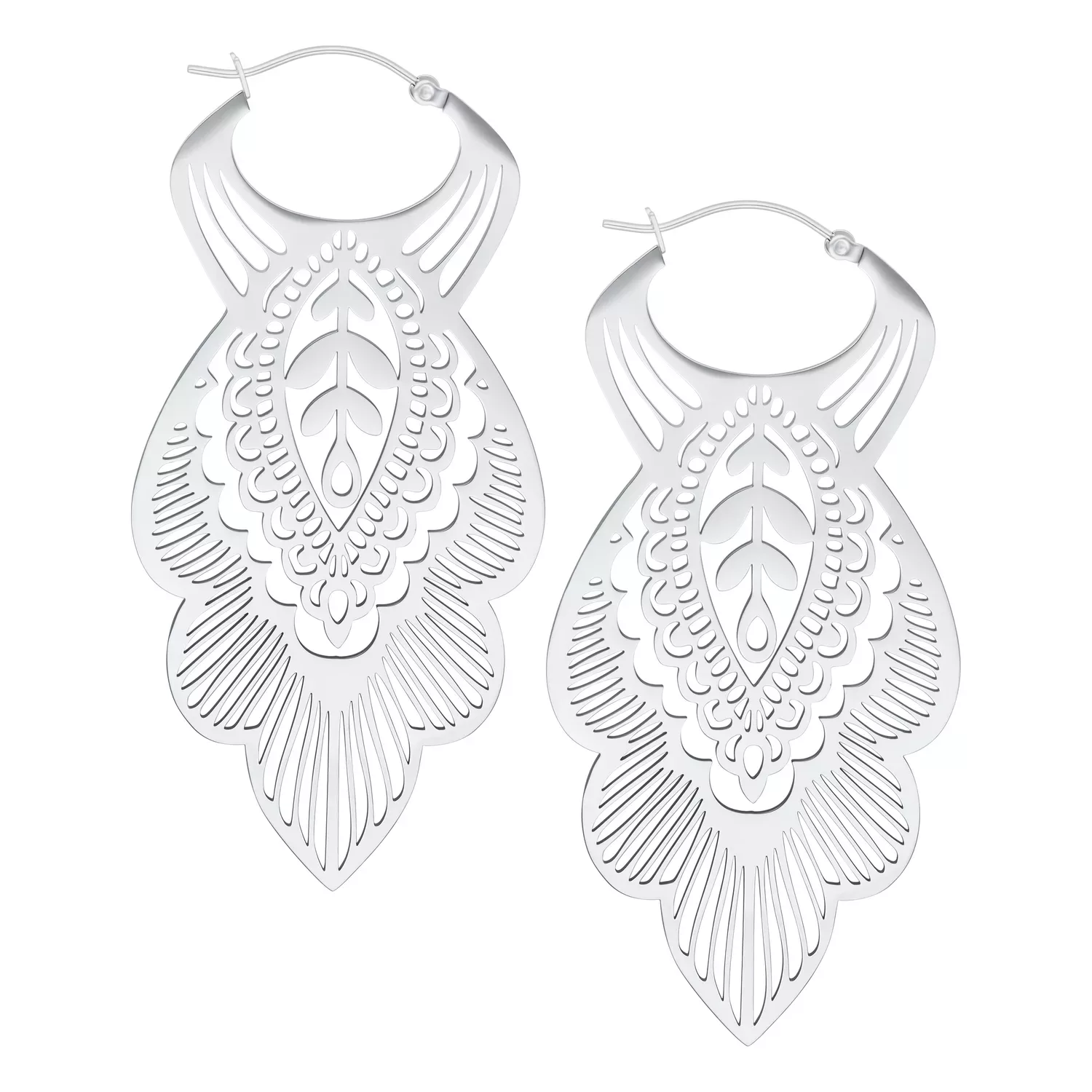 Mandala Leaf Hoops Mandala Leaf Hoops
