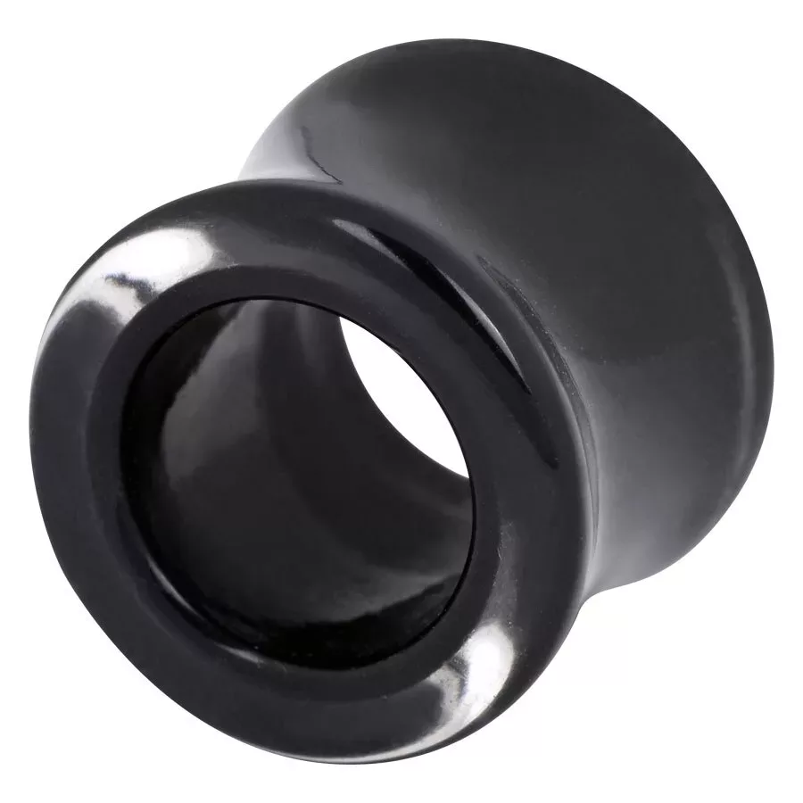 Acrylic Black Clear Round Eyelet