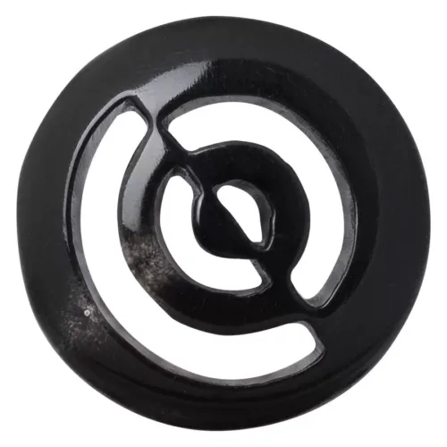 Buffalo Horn Cut Out Circle Plug