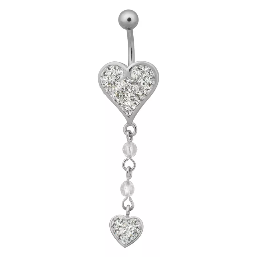 Double Heart Dangle