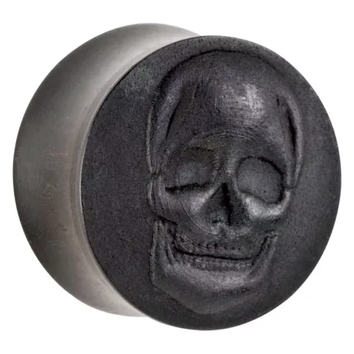 Organic® Skull on Ebony Wood