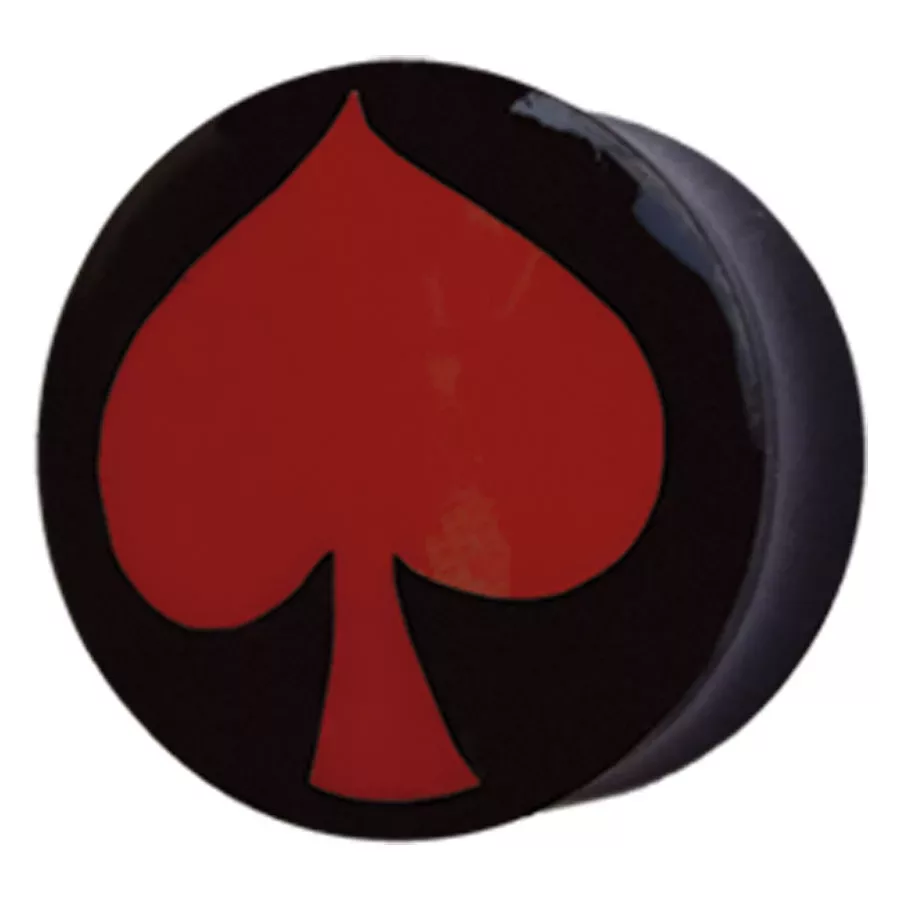 Buffalo Horn Red Spade Plug