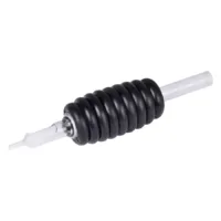 The Signature® - Disposable Clear Tip - Soft Knurled Rubber Grips Round Tube