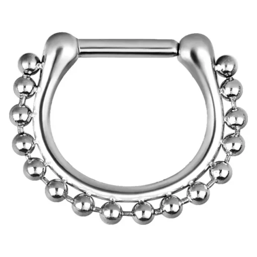 Steel Basicline® - Hinged Septum Shiny Chain