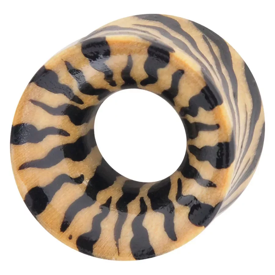 Organic Wood painting Eartunnel Zebra